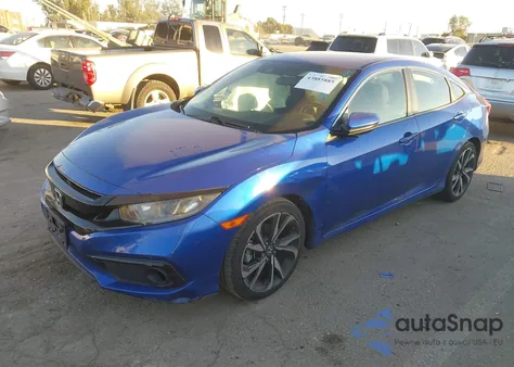 2019 Honda Civic Sport from USA, damaged, VIN 19XFC2F86KE201244